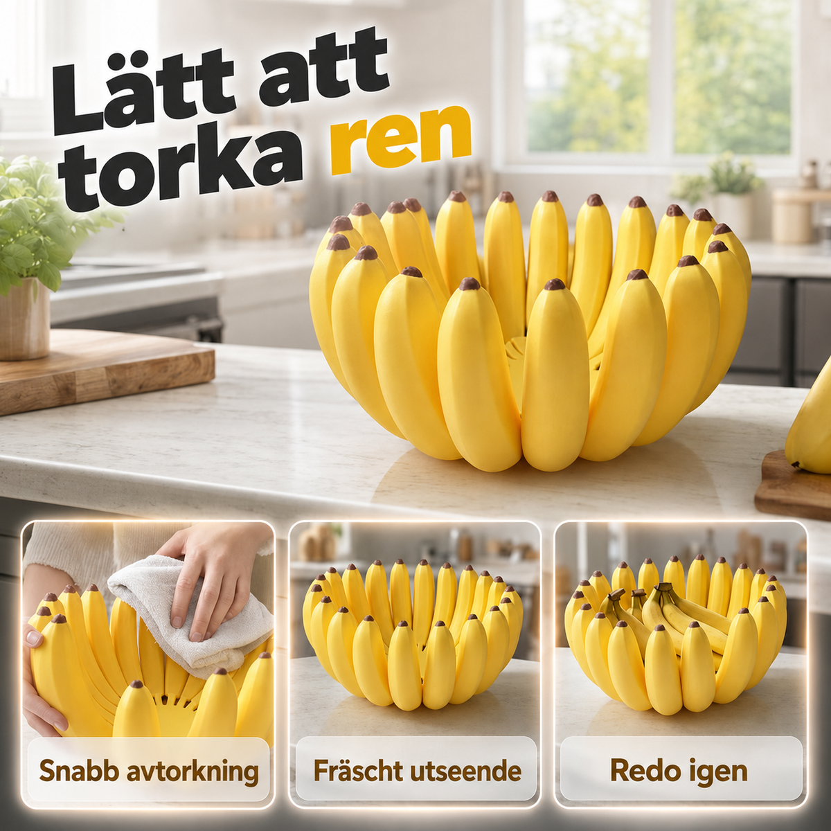 Fruit Storage Bowl in Banana Shape
