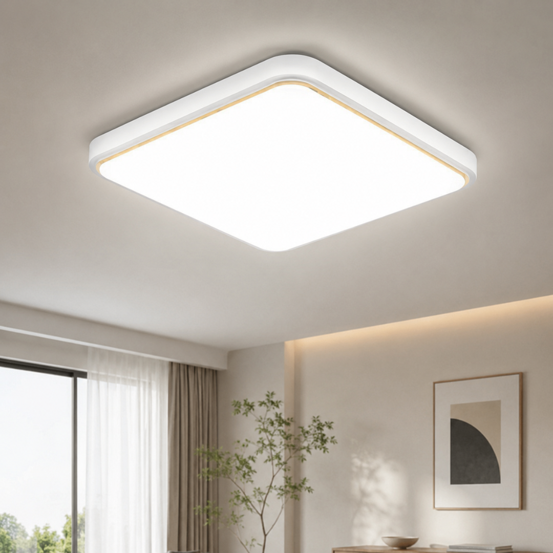 Ceiling Light Fixture – Square Design in Warm White or RGB Options