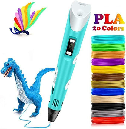 Creative 3D Sketch Pen with Adjustable Heat and Speed Control