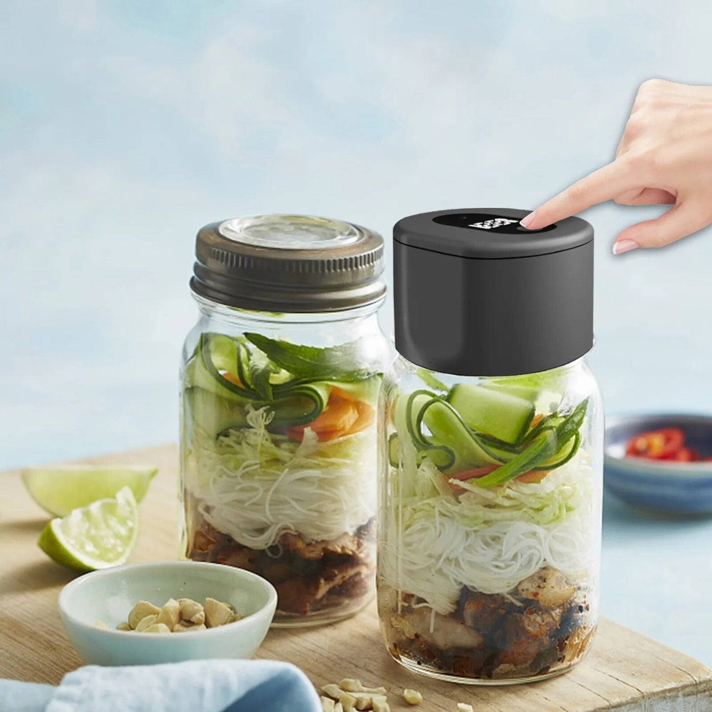 Automatic Vacuum Sealer for Mason Jars – Wide and Standard Sizes