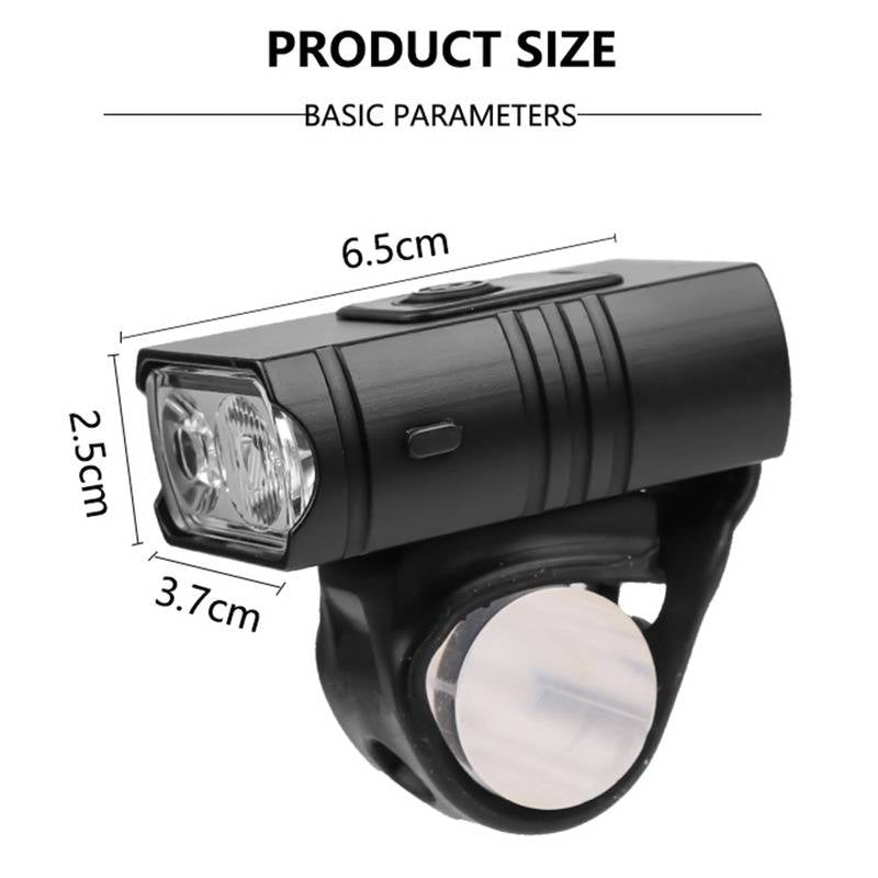 Illuminate Your Ride: 1000 Lumen Front and Rear Bicycle Light Set