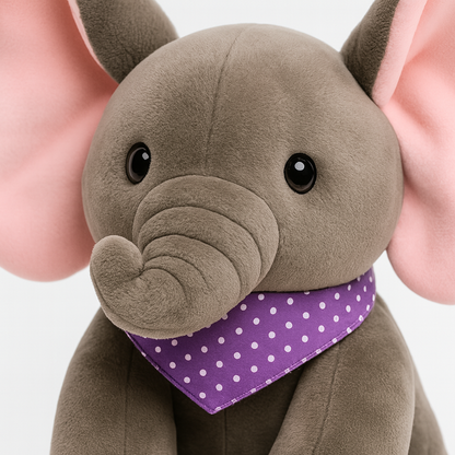 Soft Plush Floppy-Ear Elephant Toy