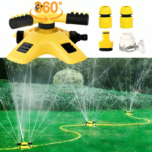 Adjustable Nozzle Lawn Sprinkler for Efficient 360° Watering Coverage