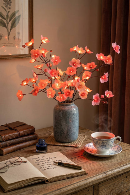 Illuminated Floral Branches with LED Lights