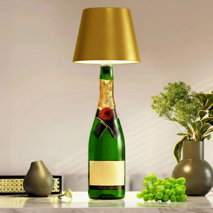 Rechargeable RGB Wine Bottle Light with Touch Dimming for Table and Patio