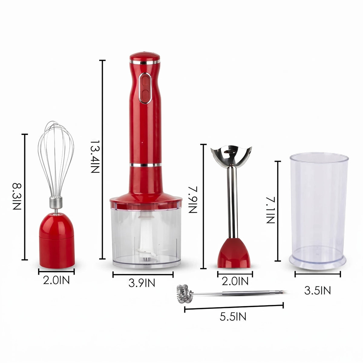 All-in-One 1000W Hand Mixer with Versatile Attachments