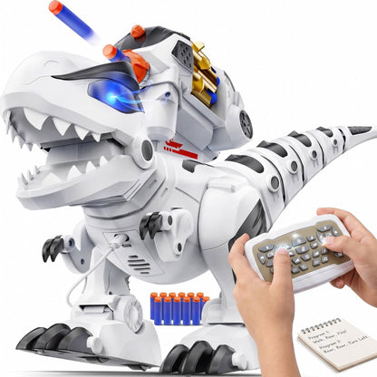Interactive Programmable Robot Dinosaur Toy - Rechargeable Fun for Kids