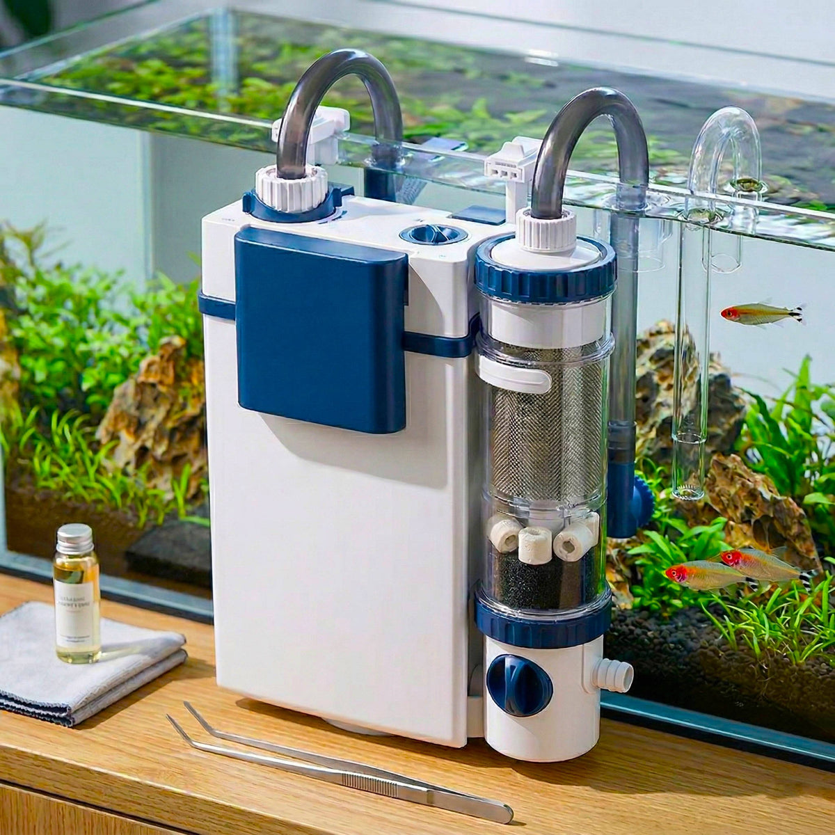External Aquarium Filter System for Crystal-Clear Water