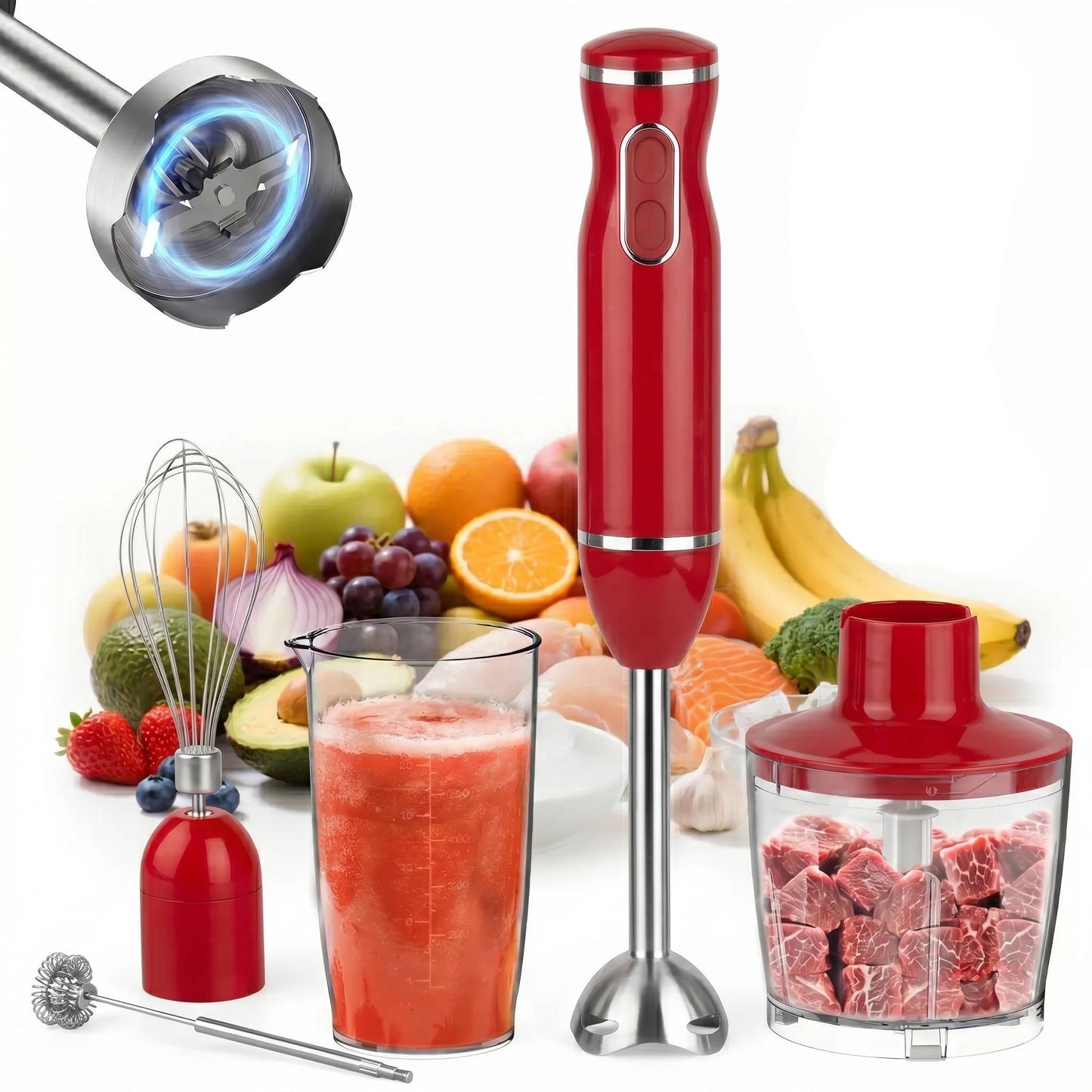 All-in-One 1000W Hand Mixer with Versatile Attachments