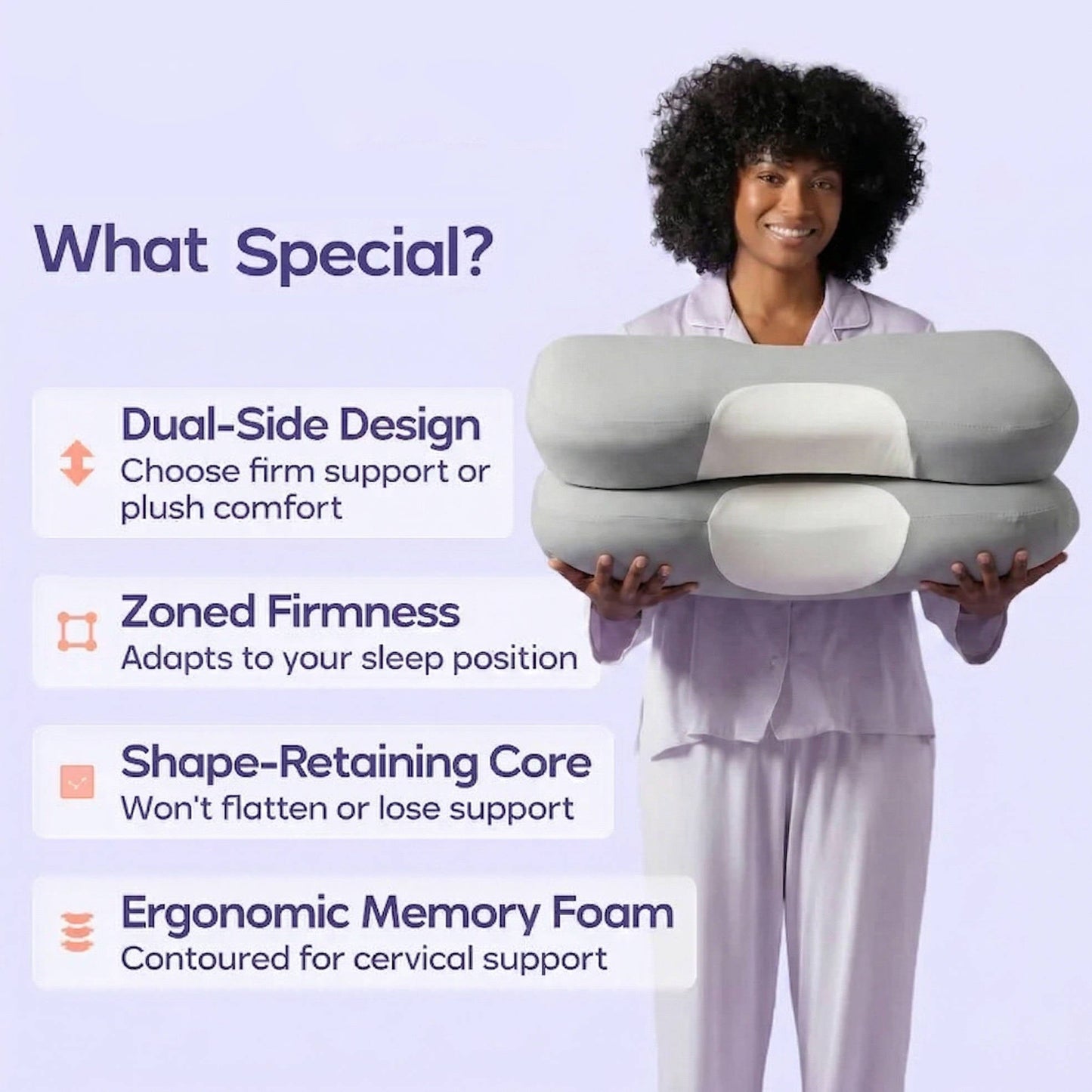 Comfort-Curve Neck Pillow for Optimal Sleep and Relief