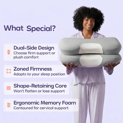 Comfort-Curve Neck Pillow for Optimal Sleep and Relief