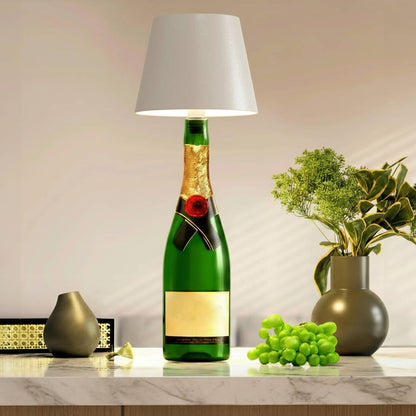 Rechargeable RGB Wine Bottle Light with Touch Dimming for Table and Patio