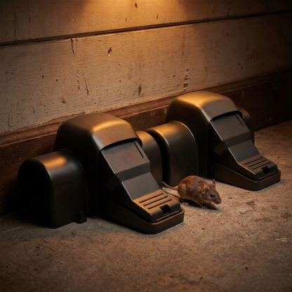 2-Pack Safe Rodent Traps for Indoor and Outdoor Use