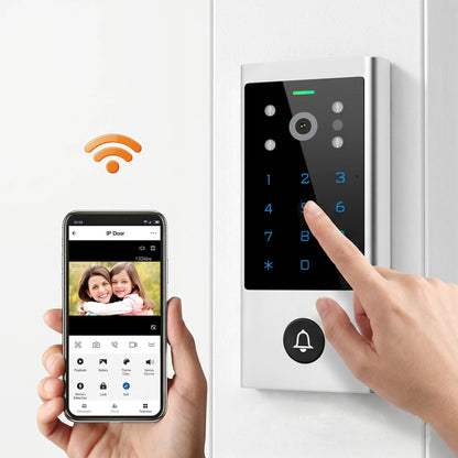 Advanced Garage Entry Keypad with Integrated Camera for Secure Access