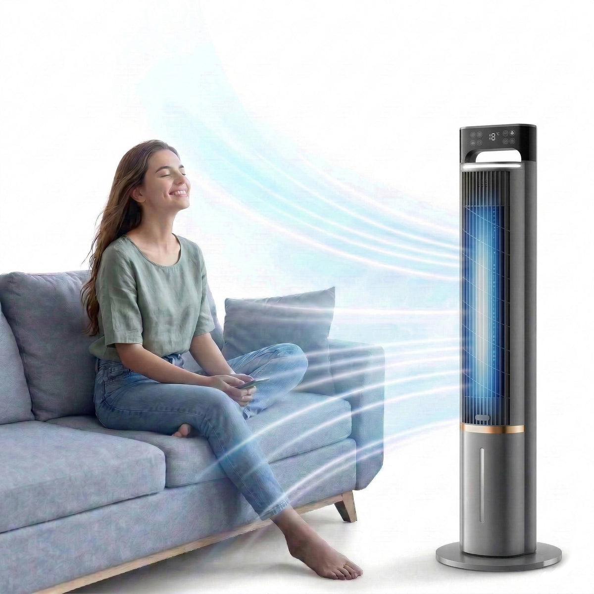 Smart Chill Portable Air Cooler for Comfortable Sleep