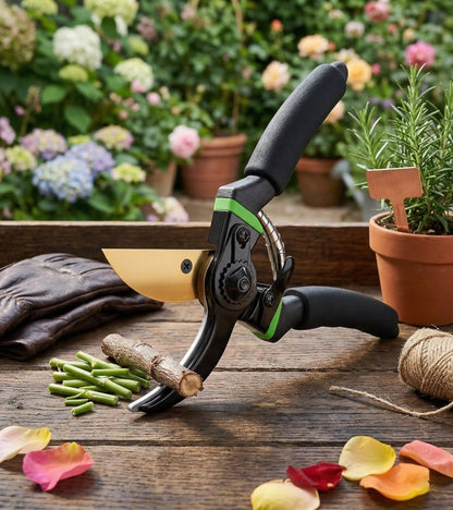 Ergonomic Titanium Garden Shears for Effortless Trimming