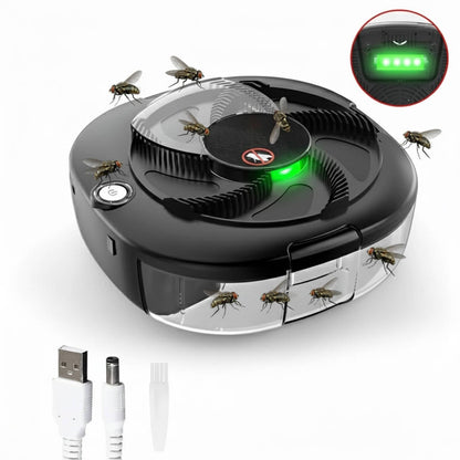 Automatic Insect Catcher with Rotating Mechanism and USB Recharge