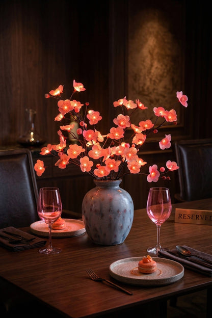 Illuminated Floral Branches with LED Lights