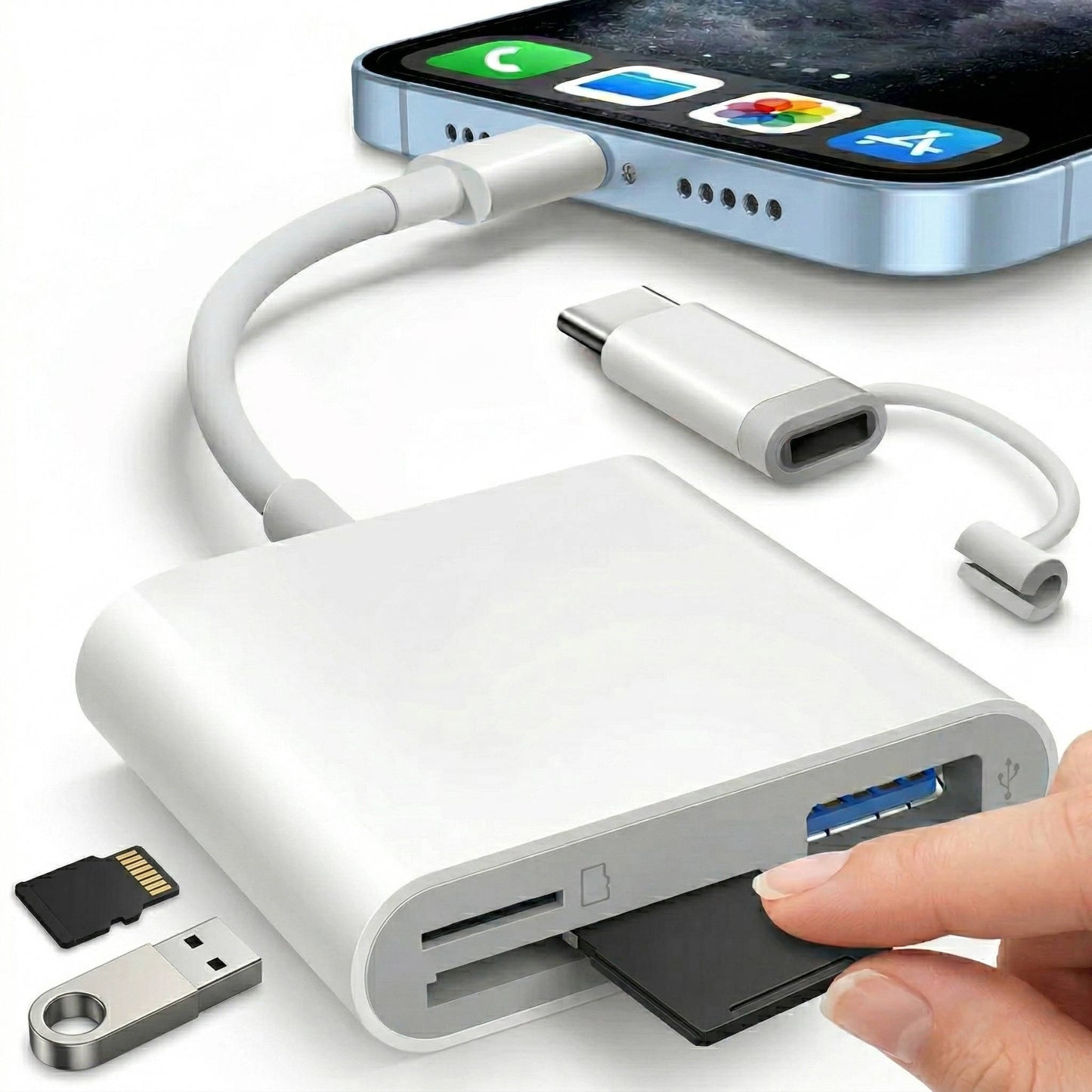 All-in-One SD Card Reader for iPhone and iPad – Instant Access