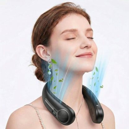 Hands-Free Personal Neck Cooler with 360° Breeze