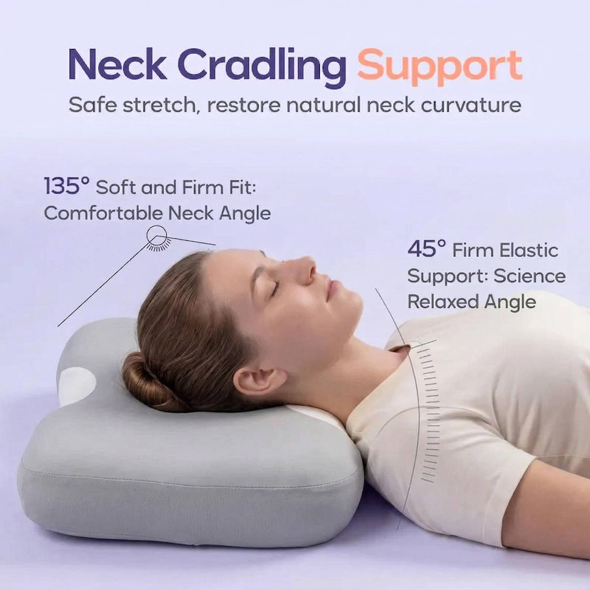 Comfort-Curve Neck Pillow for Optimal Sleep and Relief