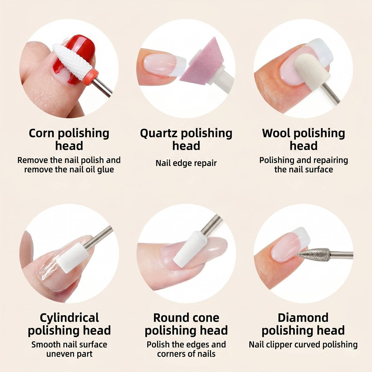 Compact Electric Nail Care System for Effortless Manicures and Pedicures