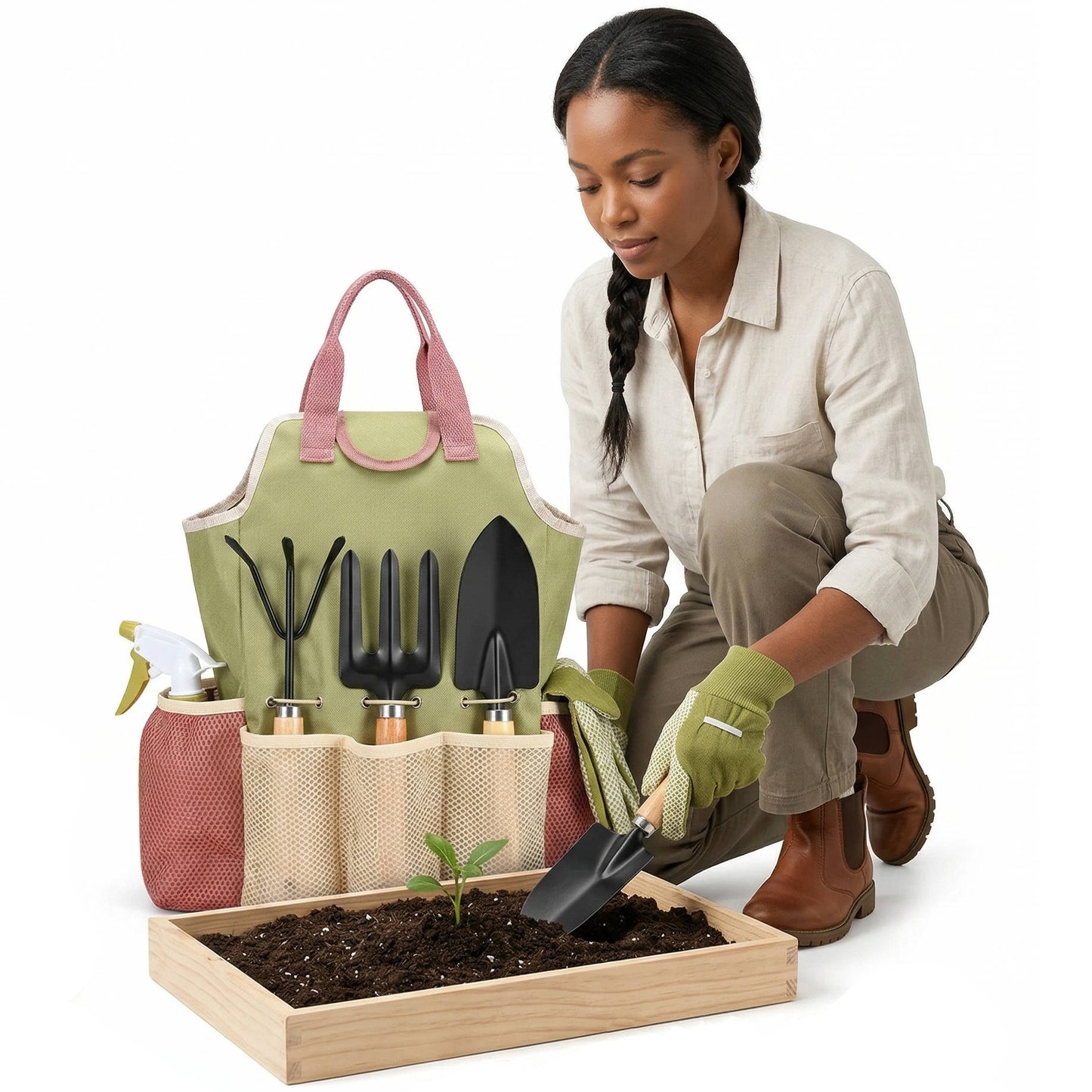 Complete 10-Piece Heavy-Duty Gardening Tool Collection