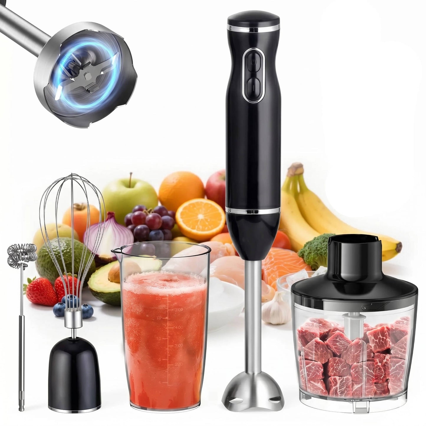 All-in-One 1000W Hand Mixer with Versatile Attachments