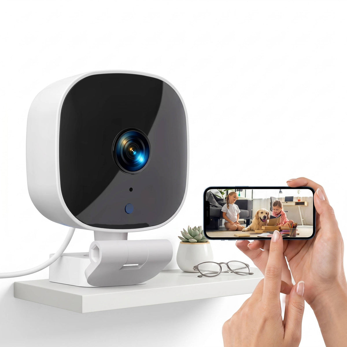 HomeWatch Pro: Smart Indoor Security Camera with 24/7 Monitoring