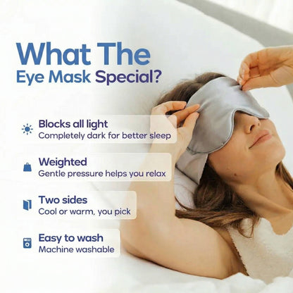 SereneDream Weighted Eye Mask for Ultimate Sleep Comfort