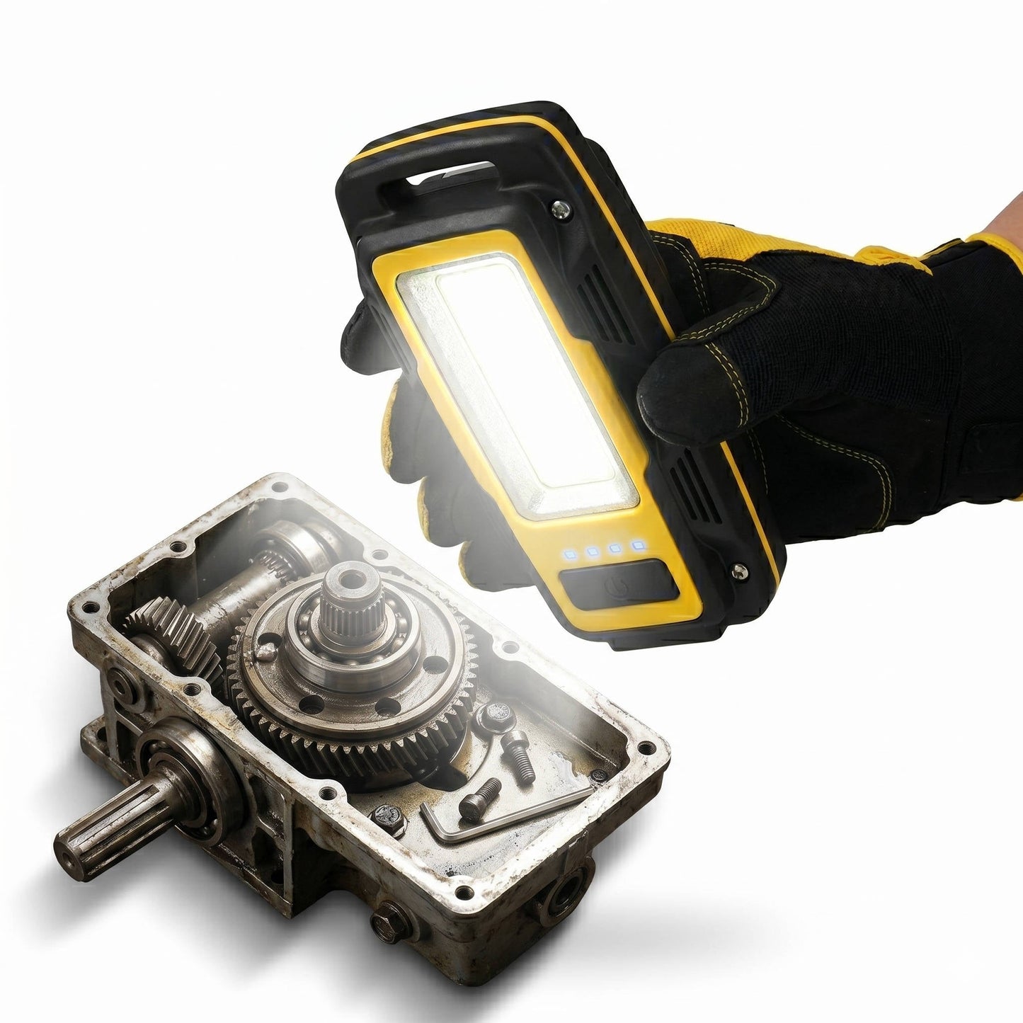 Versatile 1000 Lumen LED Work Light with Rechargeable Battery