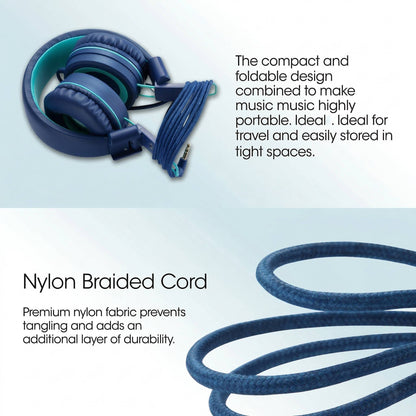 Collapsible Children's Headphones for Travel and Study