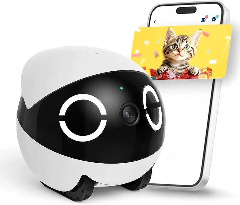 Smart Rolling Pet Monitor with 2K Video and App Control