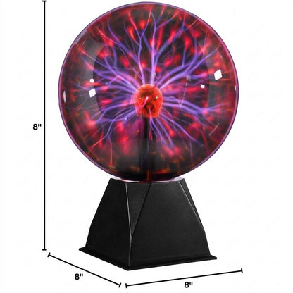 Interactive 8-Inch Electric Plasma Sphere for Home Ambiance