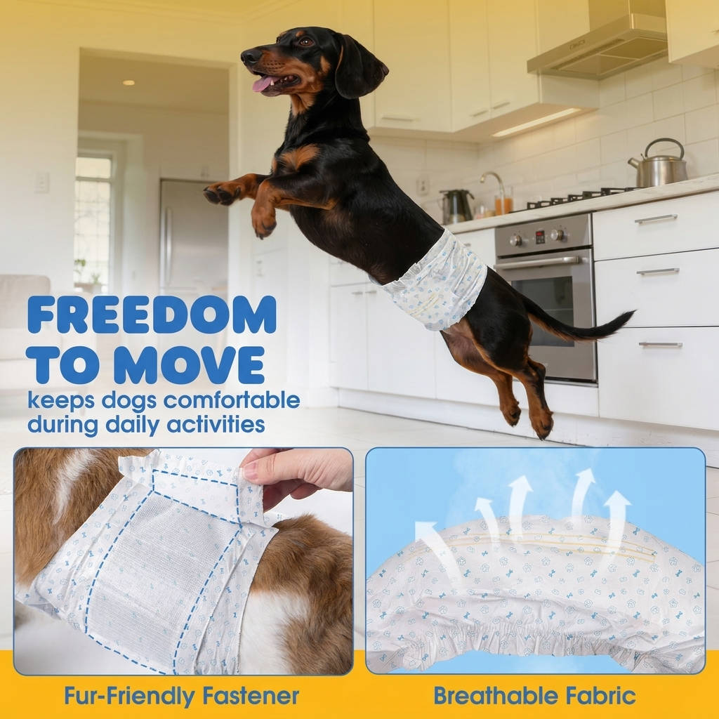 Ultimate Disposable Belly Bands for Male Dogs – 100 Count