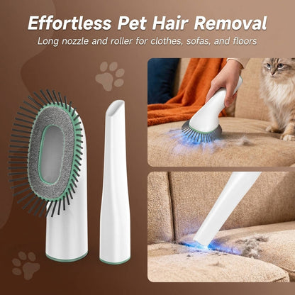 Pet Grooming Vacuum System with Clipper and 2L Collection Bin