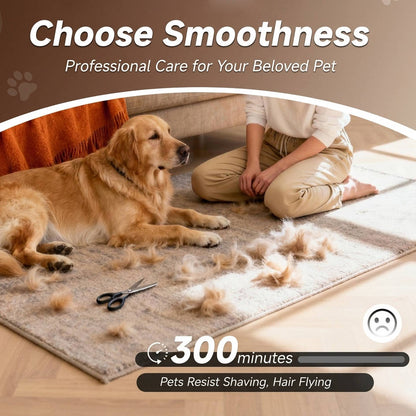 Pet Grooming Vacuum System with Clipper and 2L Collection Bin