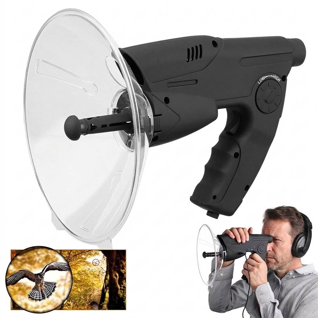 Wildlife Sound Tracker with 8x Magnification for Birdwatching