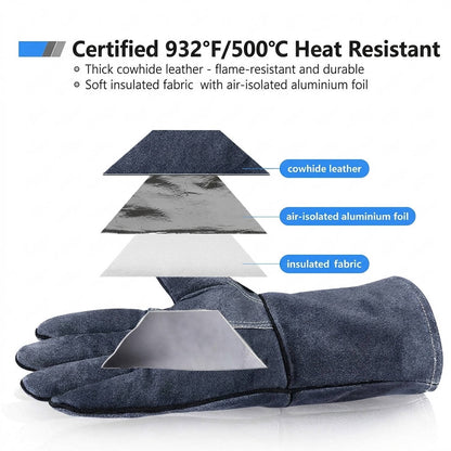 Premium Heat Shield Protective Gloves for Grilling and Welding