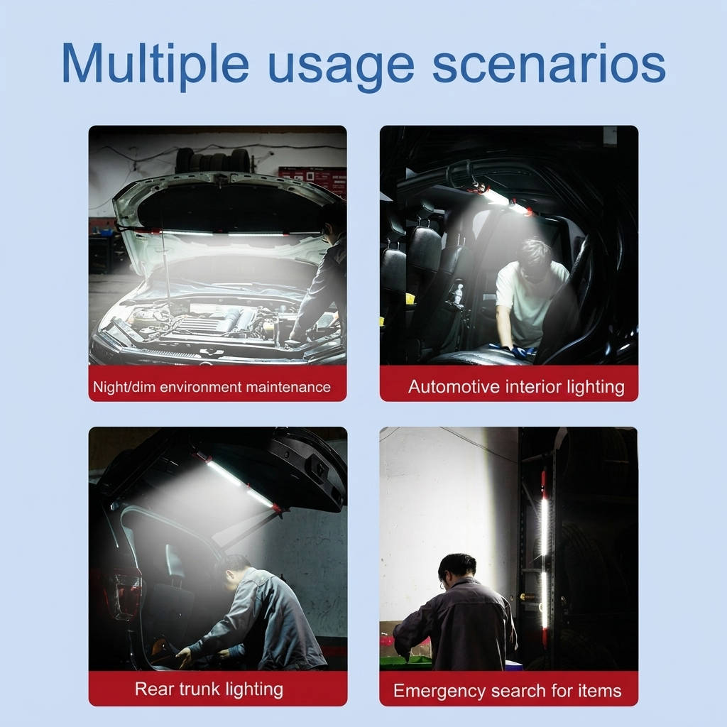 Magnetic Rechargeable Workshop Light for Automotive Tasks