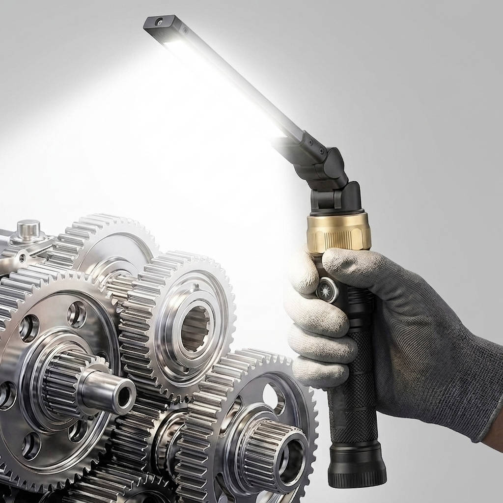Versatile Magnetic LED Work Light, 5000mAh Rechargeable 1200 Lumens