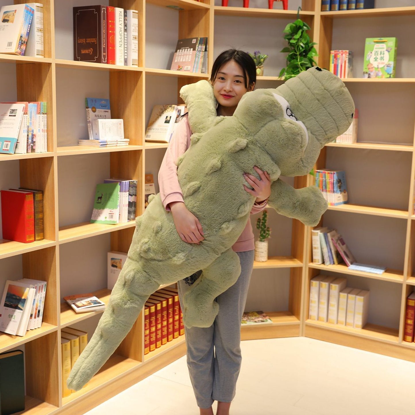Comforting Plush Crocodile Toy – Allergy-Safe Large Stuffed Animal