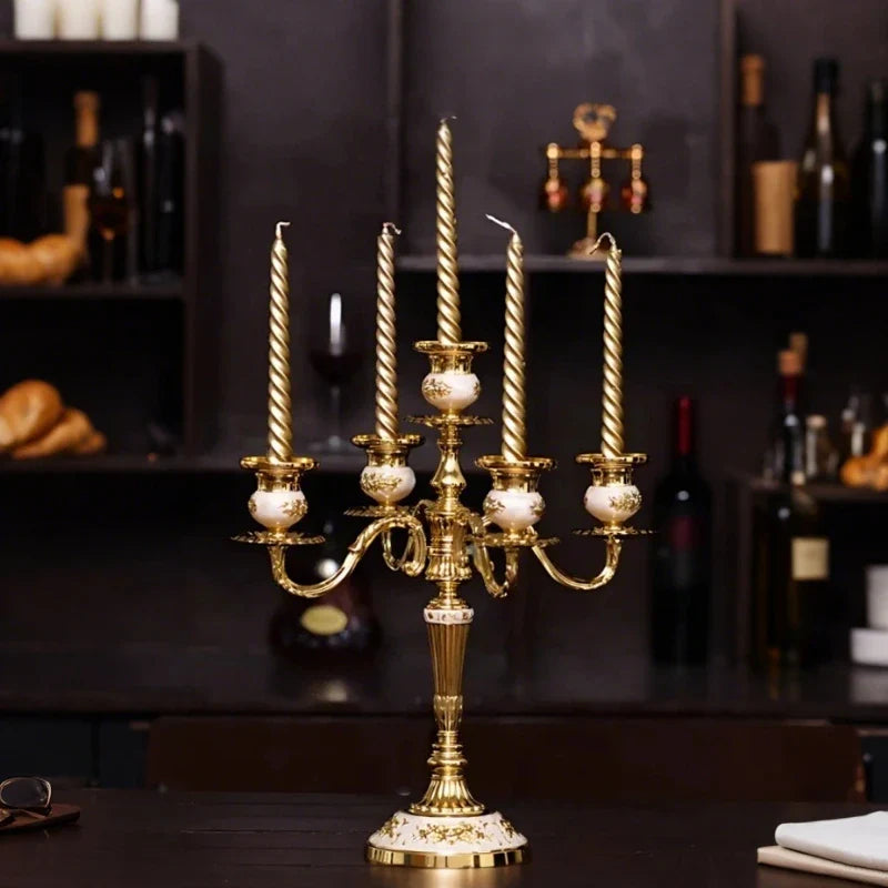 Decorative Candelabra in European Style for Taper Candles