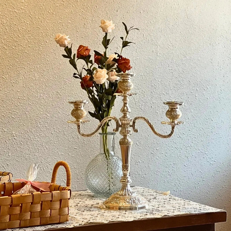 Decorative Candelabra in European Style for Taper Candles