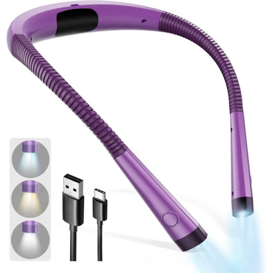 Adjustable Brightness and Color LED Neck Lamp – Ergonomic Reading Light