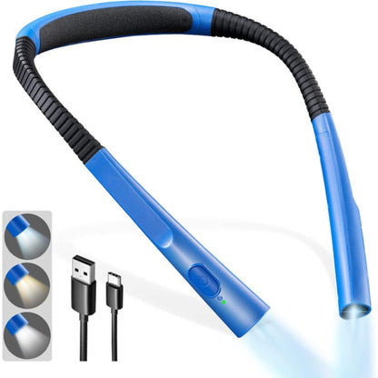 Adjustable Brightness and Color LED Neck Lamp – Ergonomic Reading Light