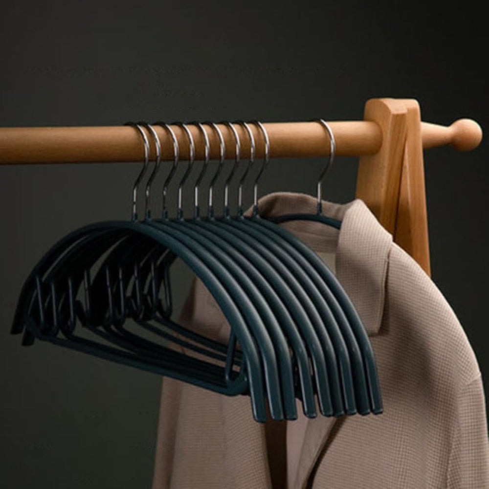 Soft-Touch Ergonomic Clothes Hangers for Organized Wardrobe