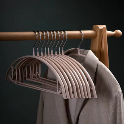 Soft-Touch Ergonomic Clothes Hangers for Organized Wardrobe