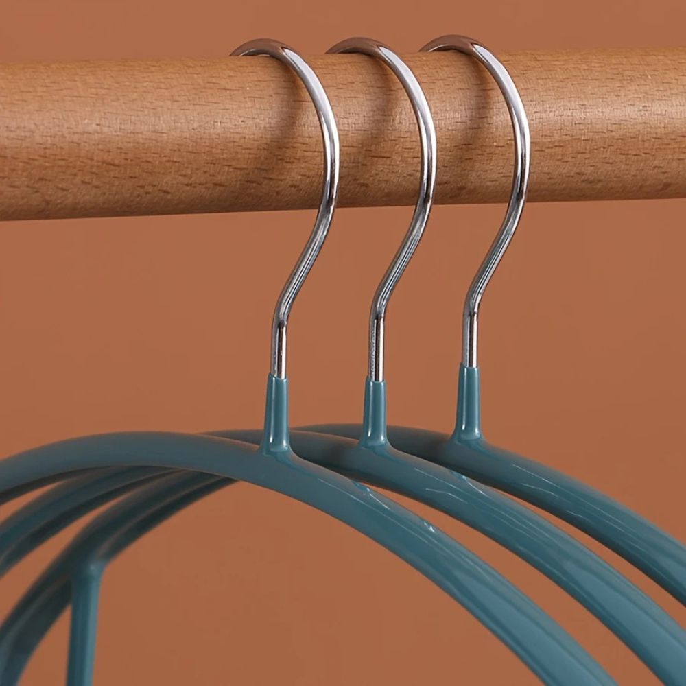 Soft-Touch Ergonomic Clothes Hangers for Organized Wardrobe