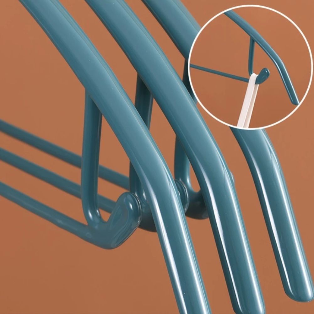 Soft-Touch Ergonomic Clothes Hangers for Organized Wardrobe